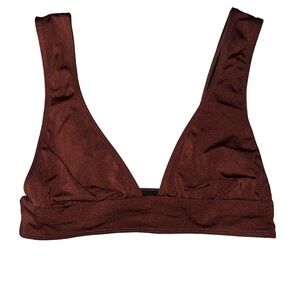 Out From Under Modern Triangle Bikini Top Size L